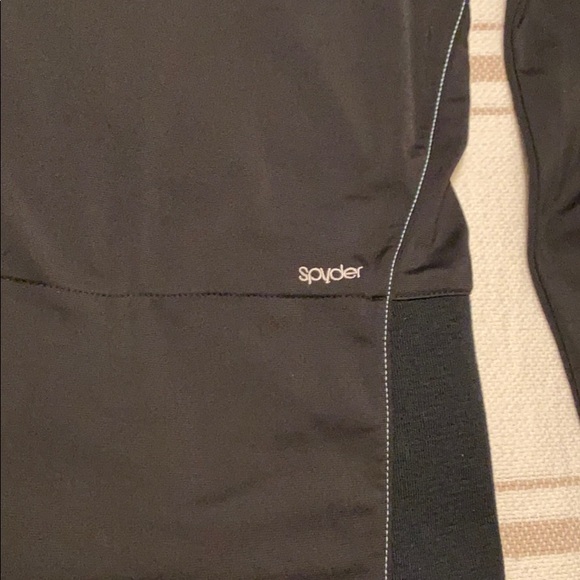 Spyder black collared zip up - Picture 7 of 9